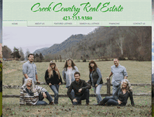 Tablet Screenshot of creekcountryrealestate.com